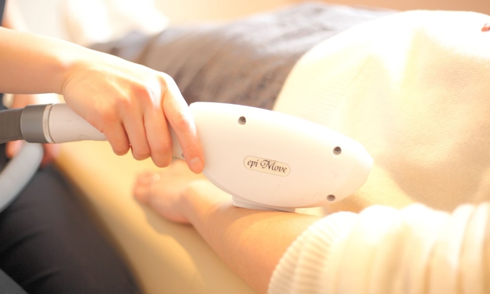 入間ひばり整骨院の前腕の光脱毛